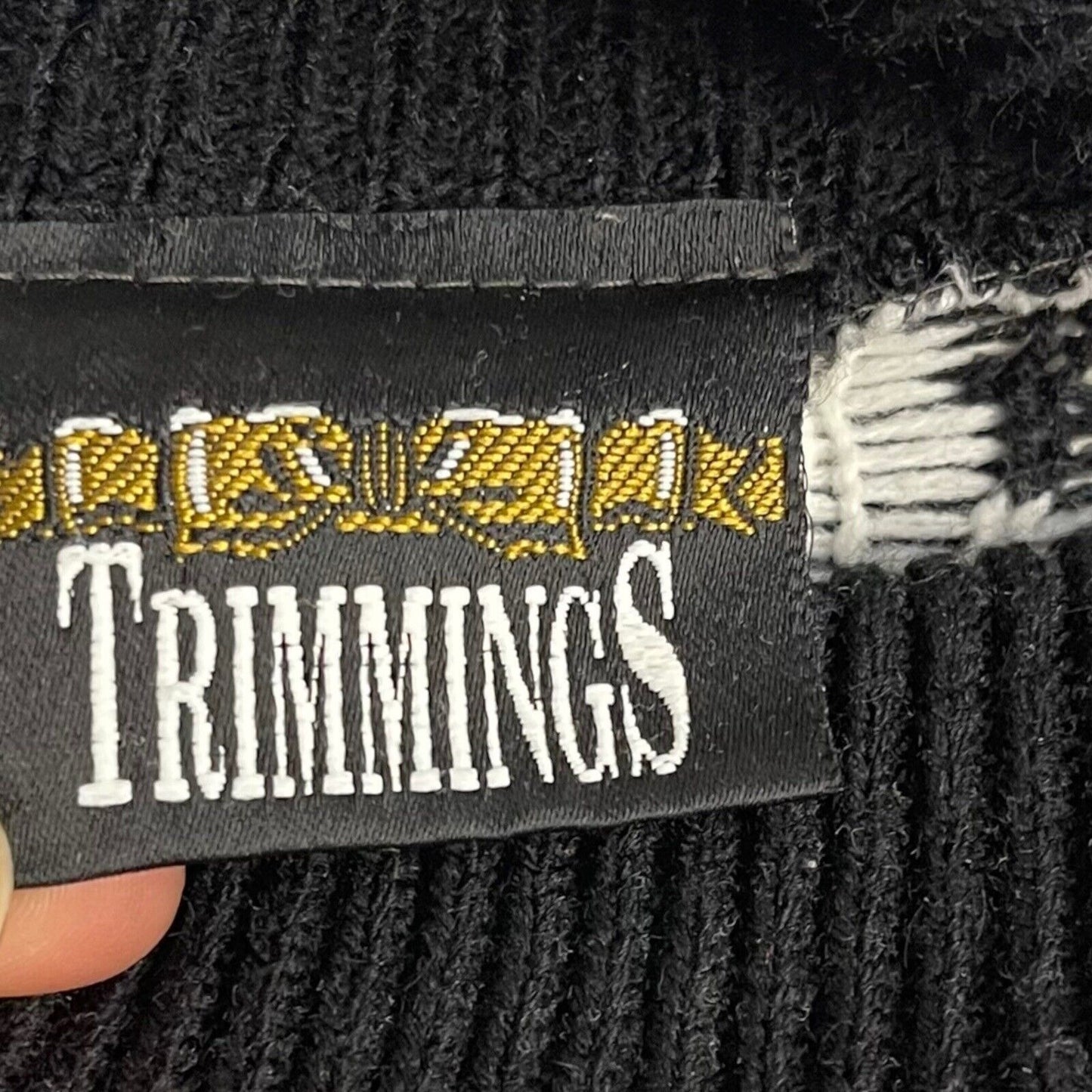 Trimmings Oversized Sweater Women's Medium Multicolor Mock Neck Cosby Vintage