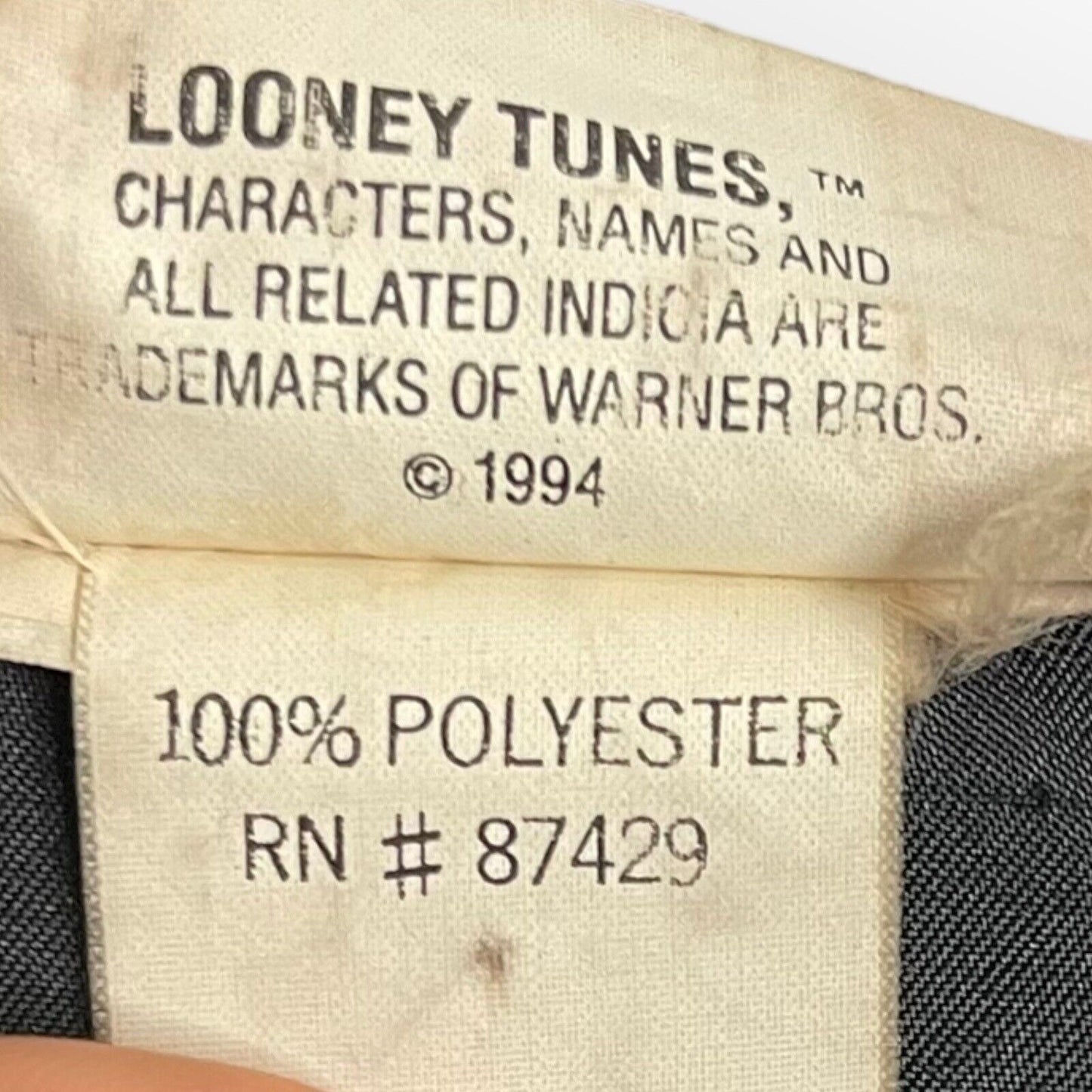 Vintage Looney Tunes Womens Multicolored Vest Warner Brothers Sunflower Satin OS