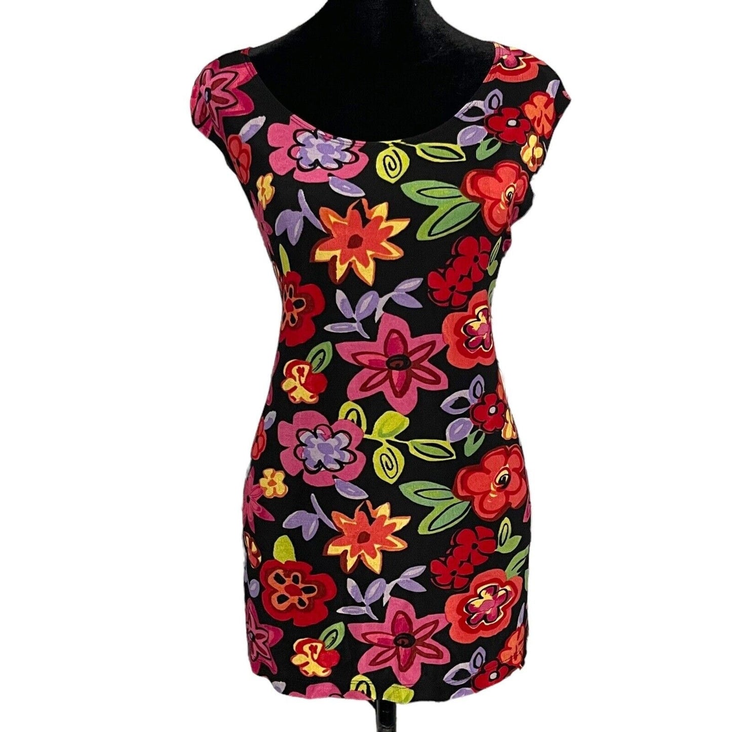 Choices Women's Multicolored Blouse Plus Size 3X Floral Print Stretch Sleeveless