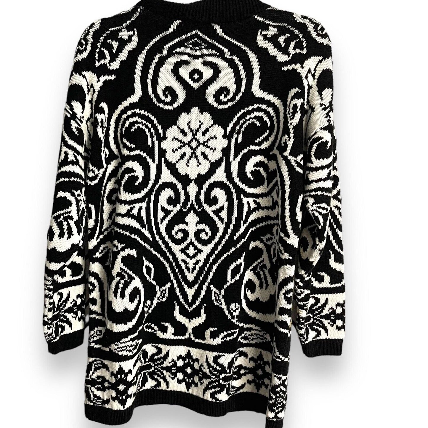 Trimmings Oversized Sweater Women's Medium Multicolor Mock Neck Cosby Vintage