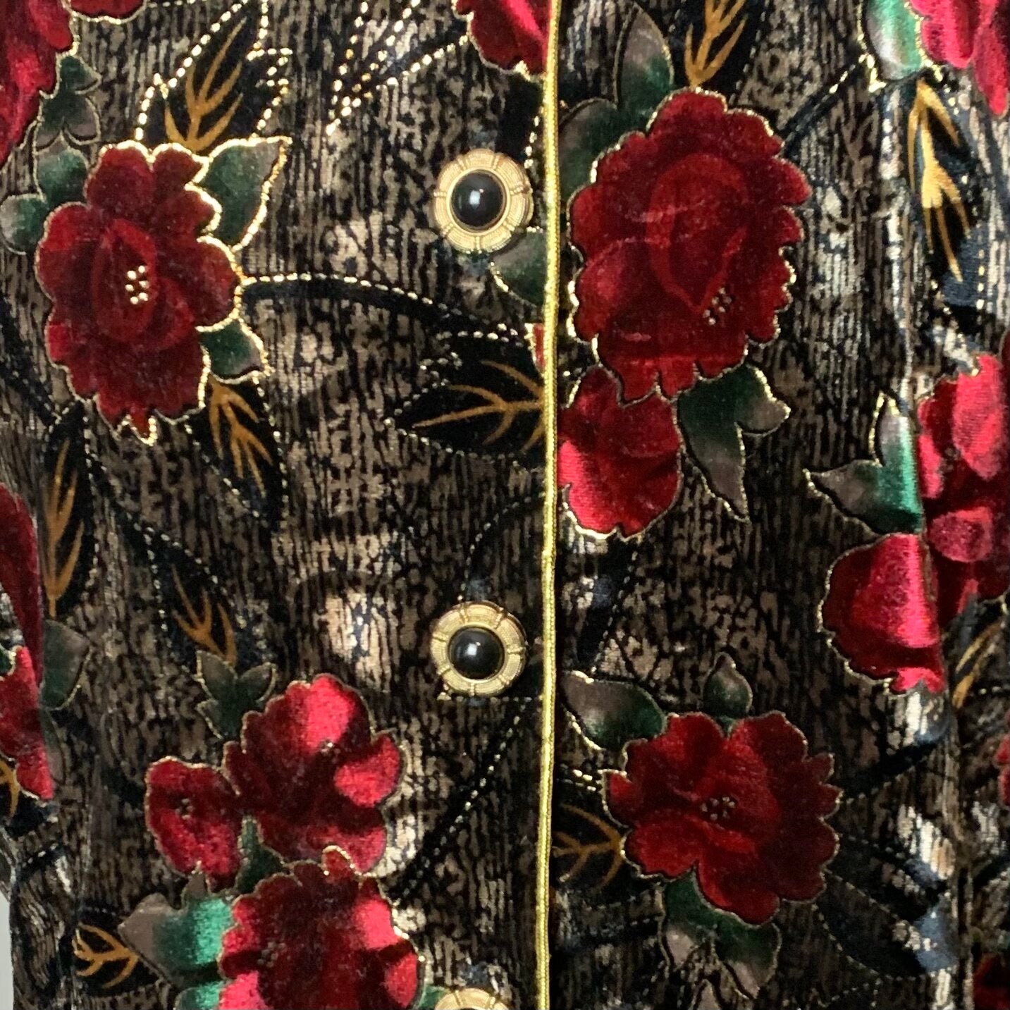 Beautiful Vintage R&K Evening Blazer Blouse Size M