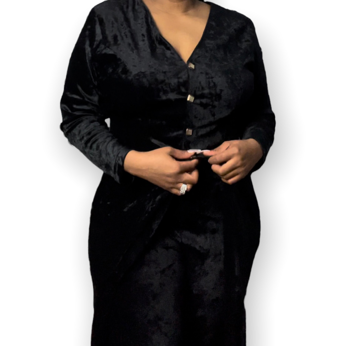 Vintage Fashion Force Women's Black Jacket Pants Set Size XL RARE 2 Piece Velvety