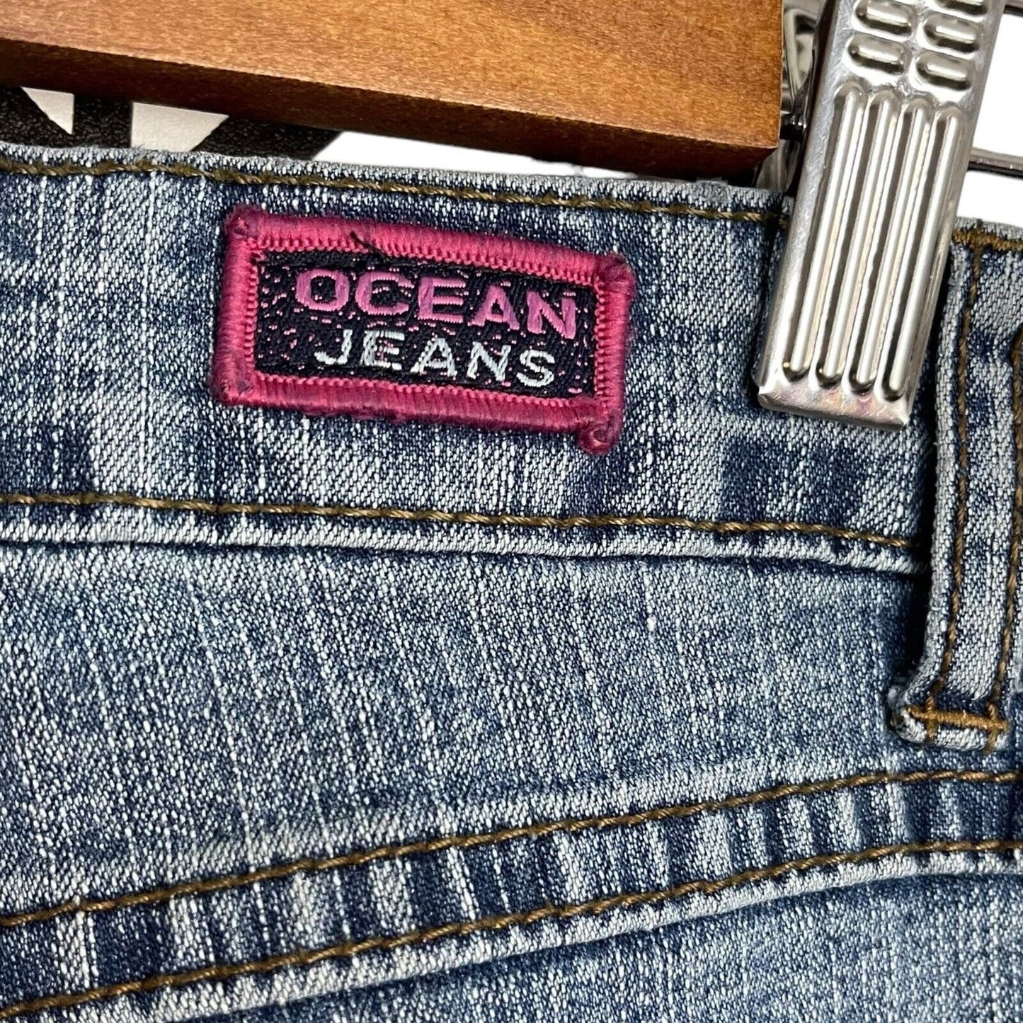 Oceans Jeans Wear Two Thousand Four Denim Division Patchwork Women's 1 Blue Y2K