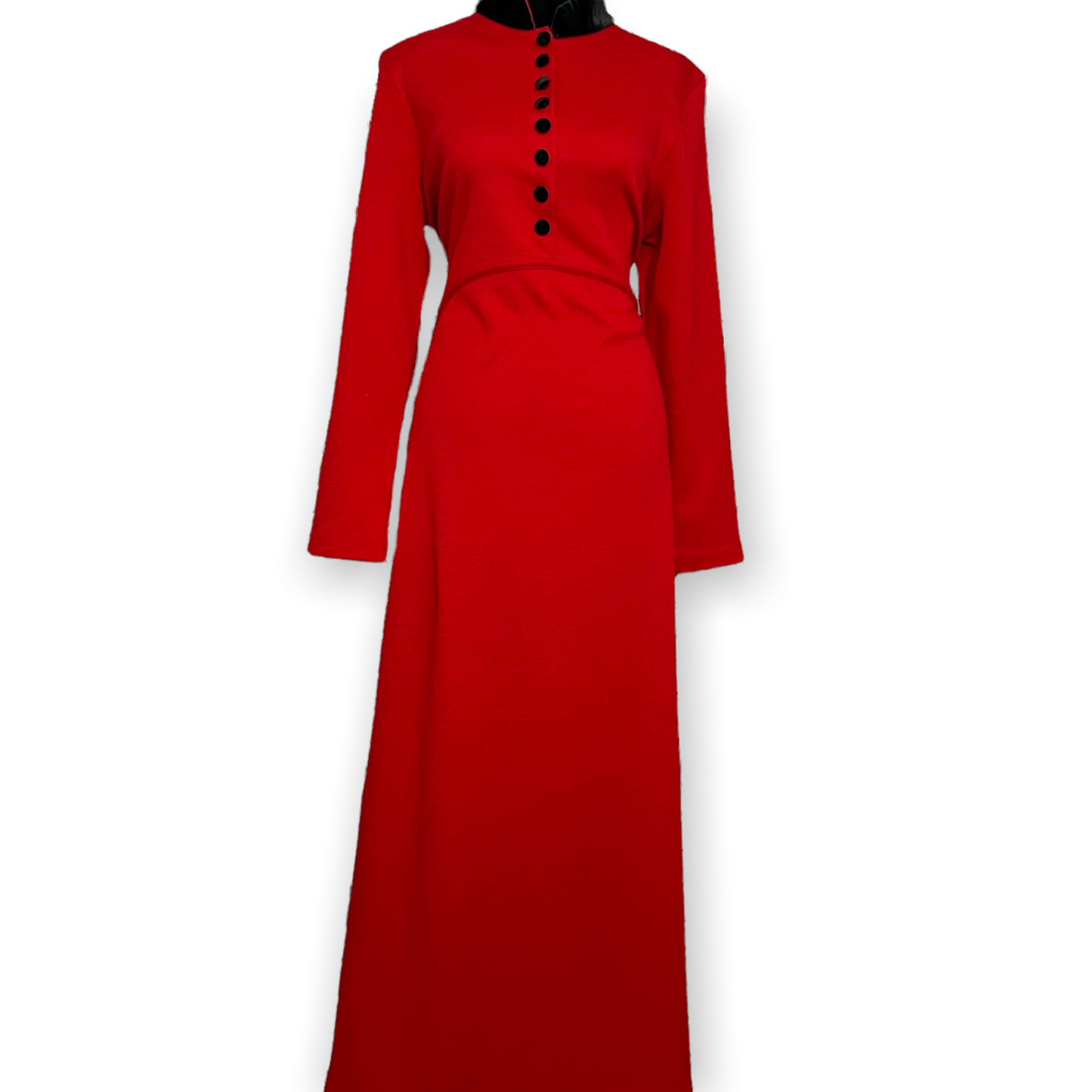 Vintage Melissa Harper Red Long Sleeve Dress Size Small